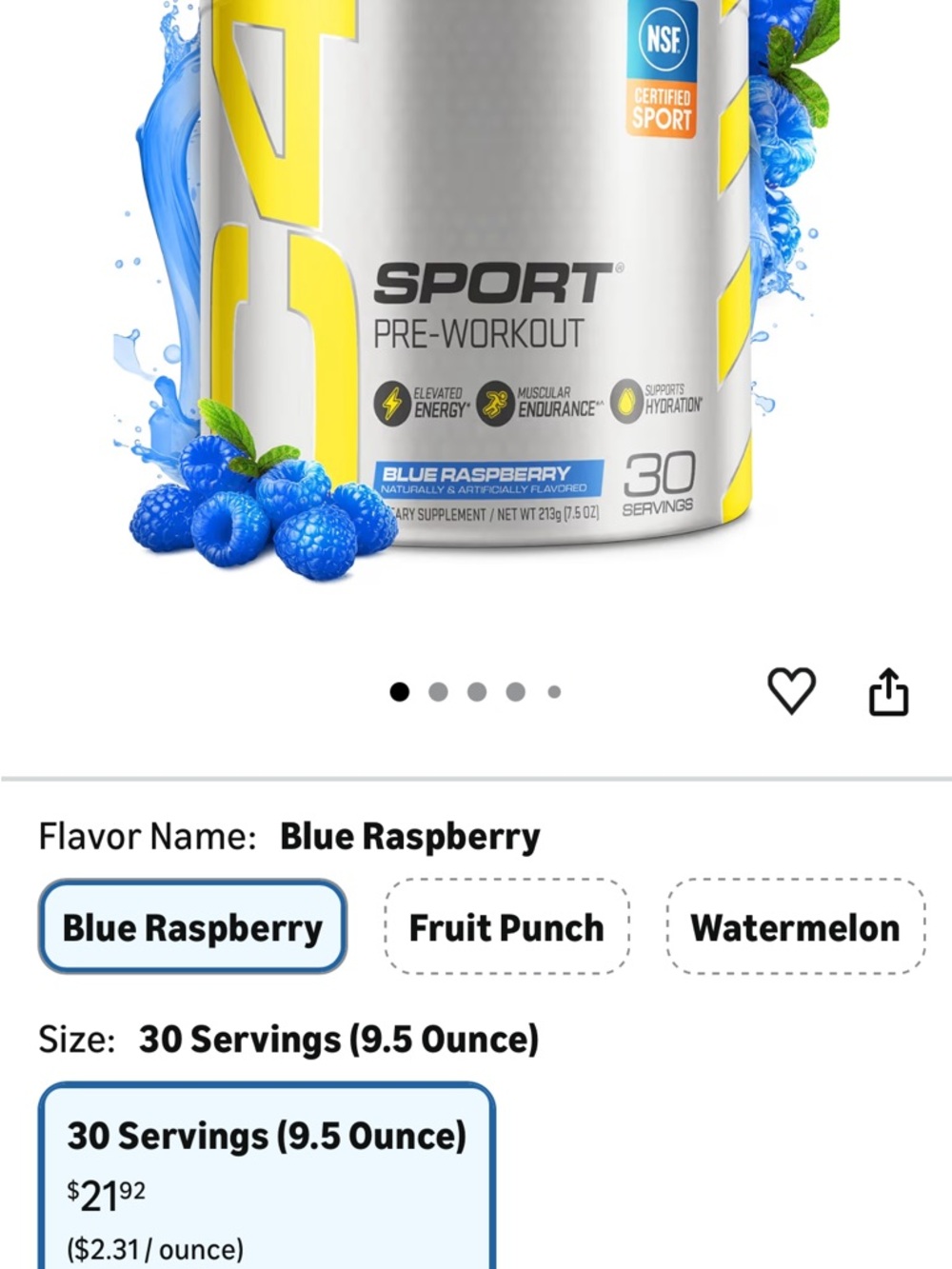 C4 SPORT Pre-Workout. Unopened - Picture 2 of 4